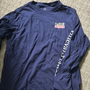 Vineyard Vines Blue Graphic Long Sleeve Tee